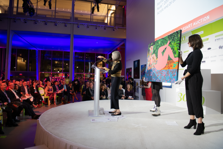 30th Anniversary MassArt Auction Photo of Dinora Justice Live Auction
