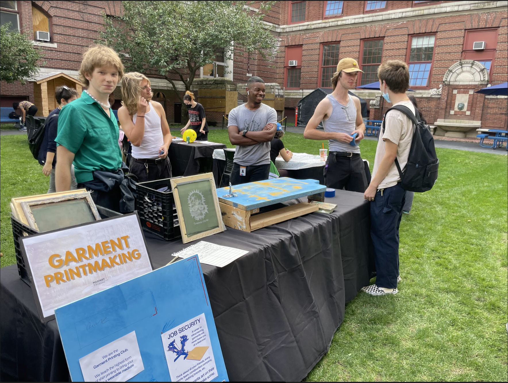 Garment Printing at the Involvement Fair Garment Printing at the Involvement Fair