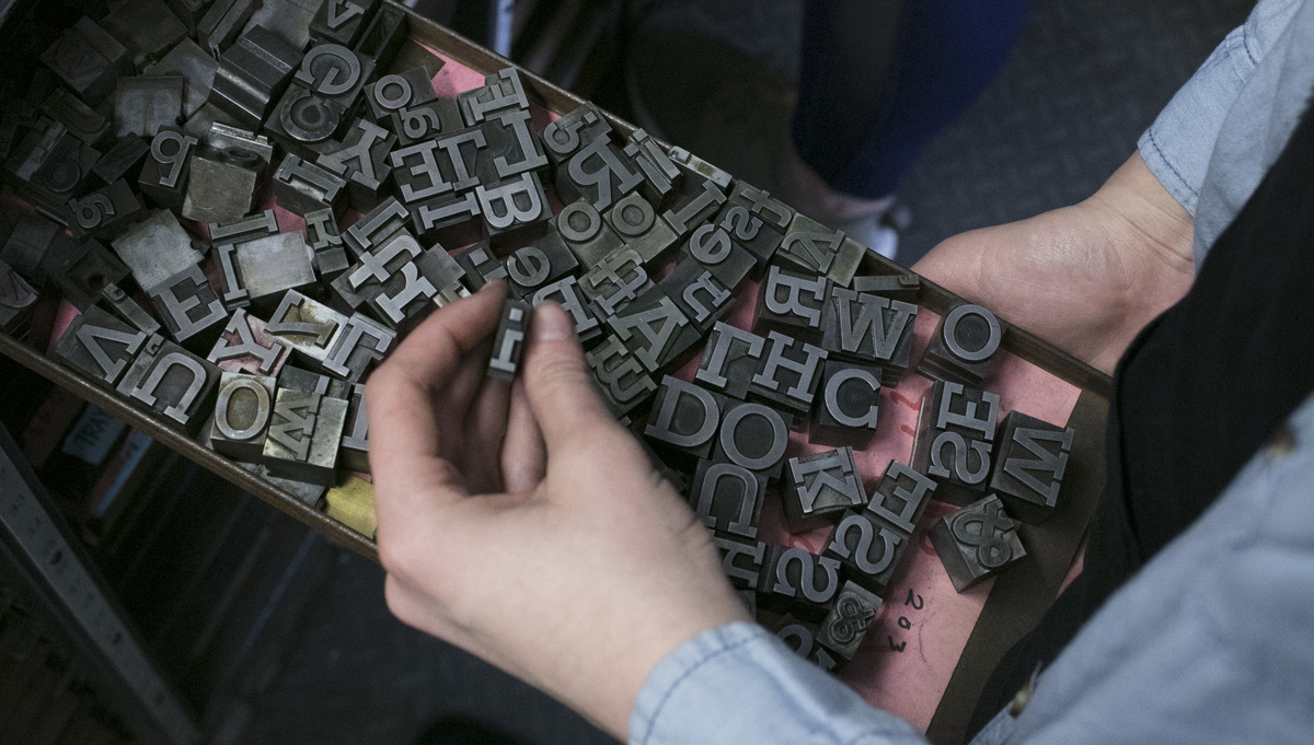 Letterpress type