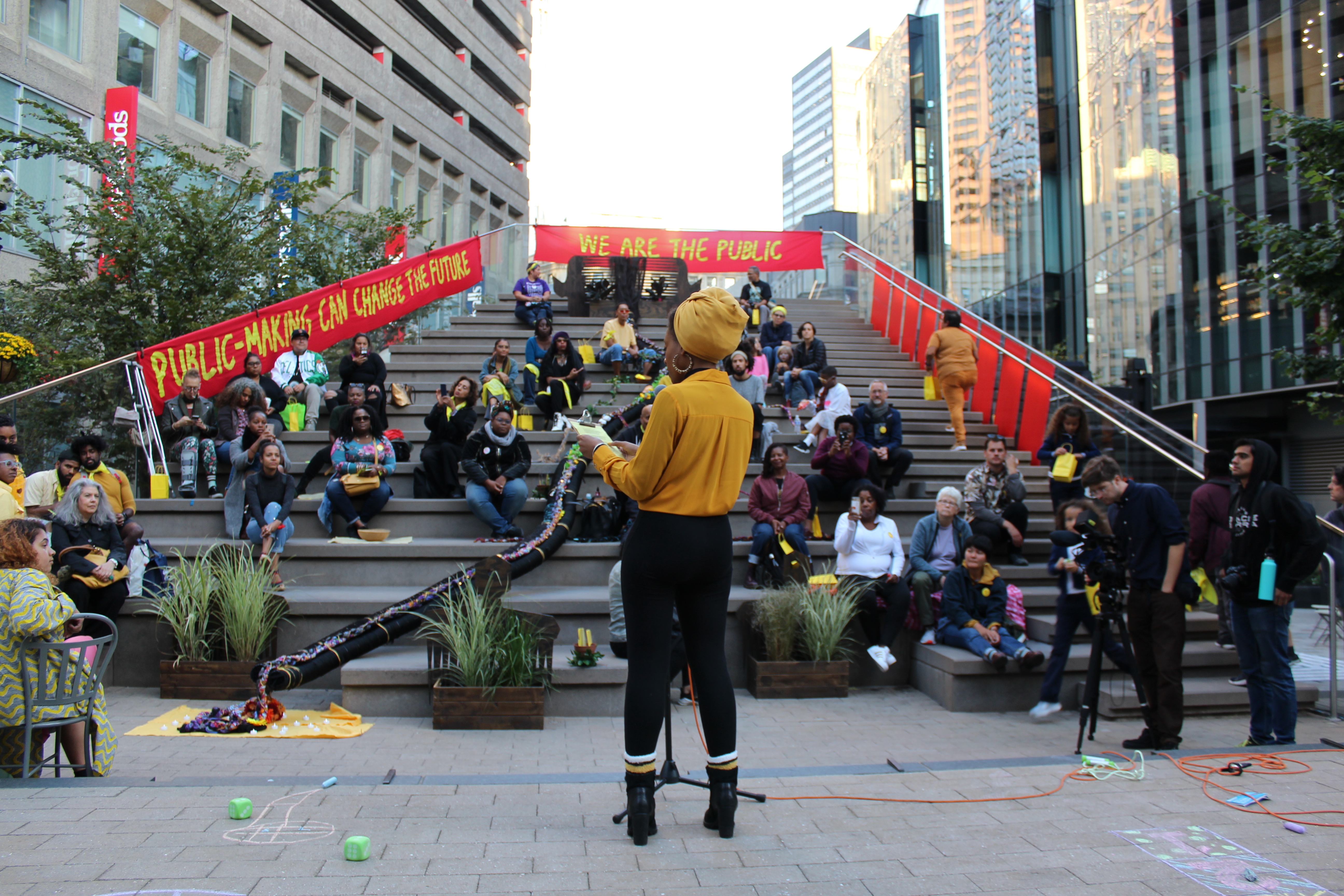 UnBound Bodies Collective. The Stoop. 2019. Photo by Tyahra Angus/Afrocentered Media. Courtesy the artists.