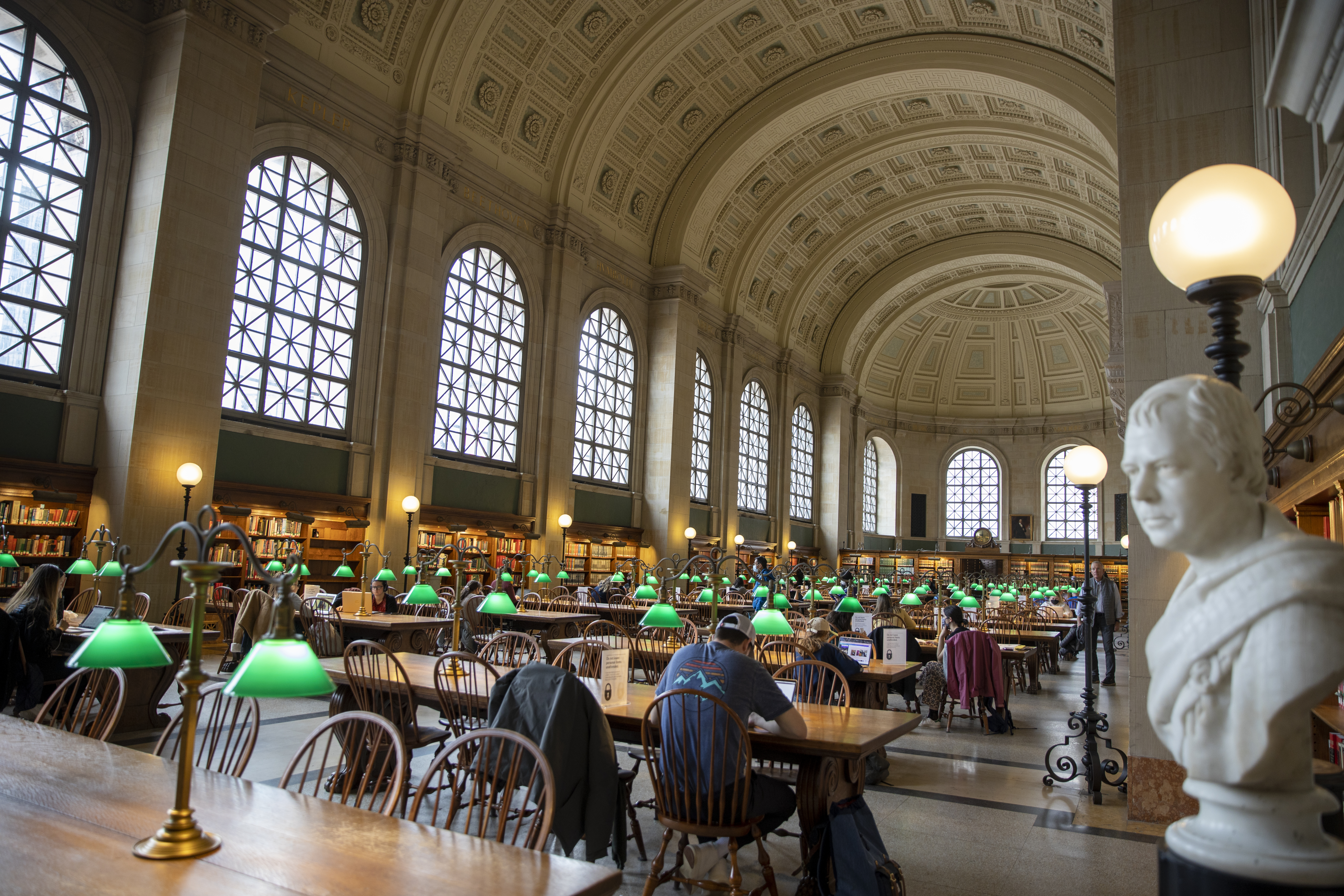 The Reading Room at the Boston Public Library