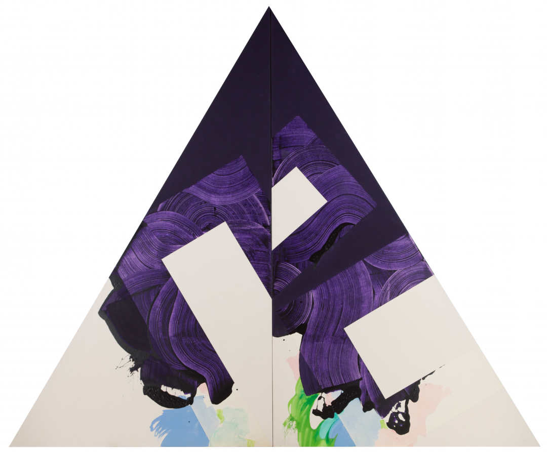 Robert Reed, “Plum Nellie Split, November Reason #1” (1972), Aquatec acrylic on canvas, 304.8 x 365.8 cm, 120 x 144 in (Courtesy of the artist and Pilar Corrias, London) Robert Reed, “Plum Nellie Split, November Reason #1” (1972), Aquatec acrylic on canvas, 304.8 x 365.8 cm, 120 x 144 in (Courtesy of the artist and Pilar Corrias, London)