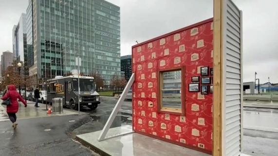 "Mock" installation by Pat Falco, NBC10 Boston "Mock" installation by Pat Falco, NBC10 Boston