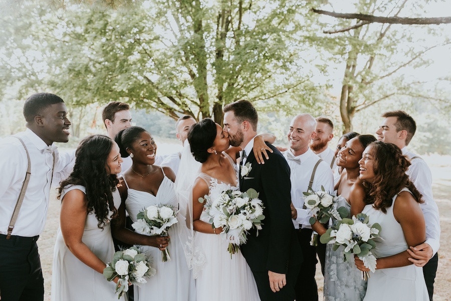 Interracial wedding