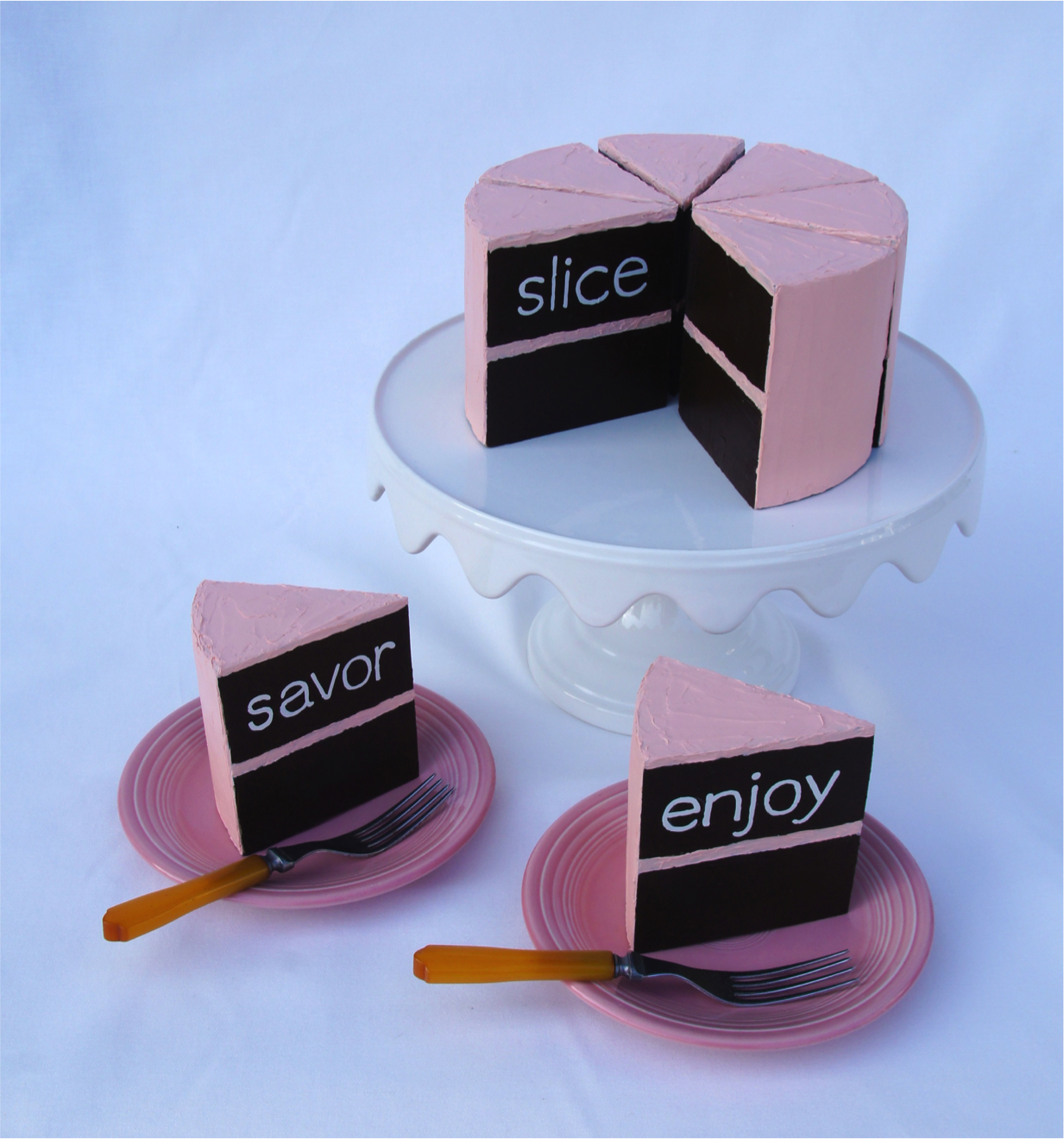 "Slice, Savor, Enjoy" cake from Julie Shaw Lutts "Slice, Savor, Enjoy" cake from Julie Shaw Lutts