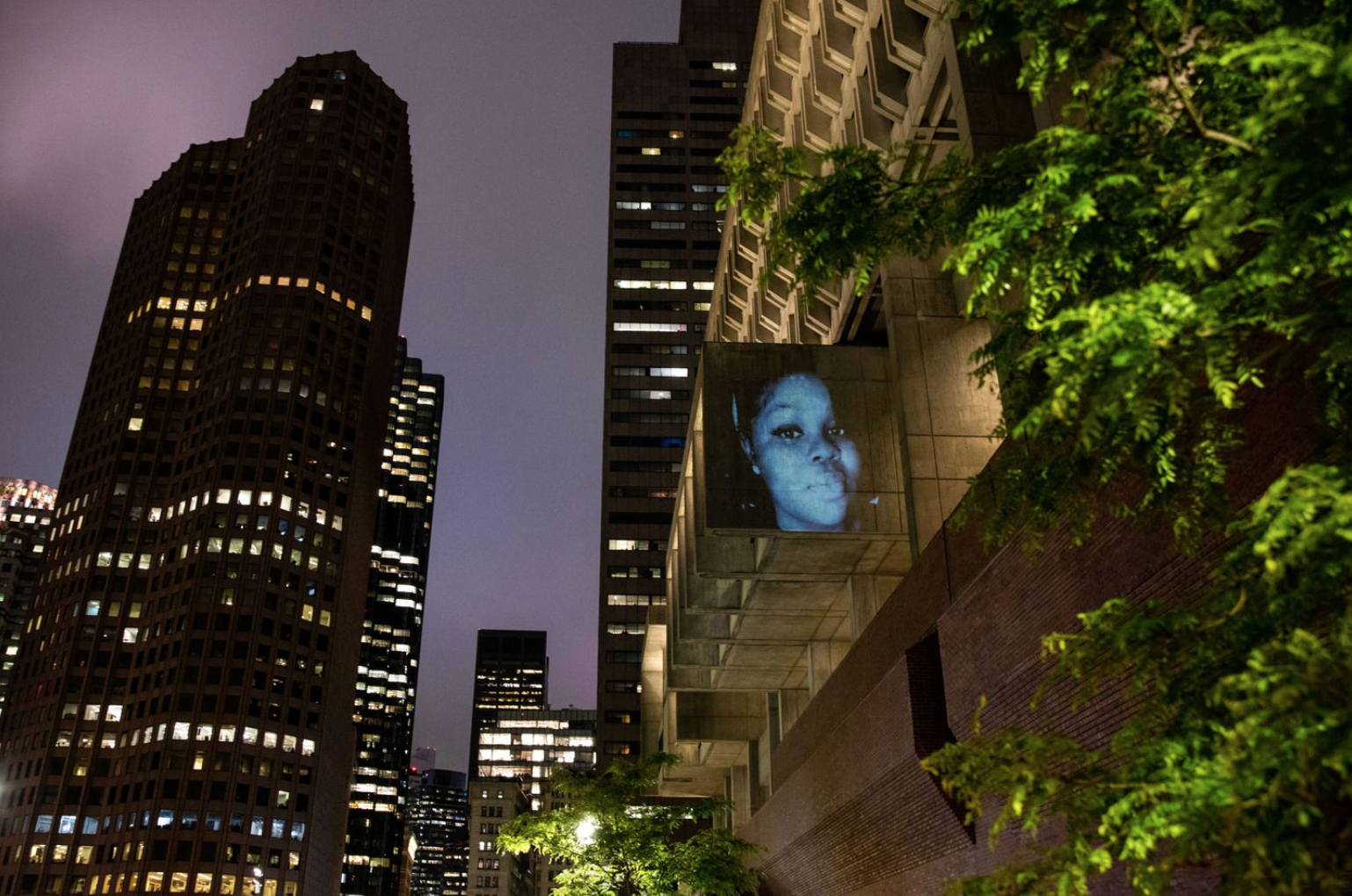 Projection by Sam Okerstrom-Lang and Caleb Hawkins of Masary Studios
