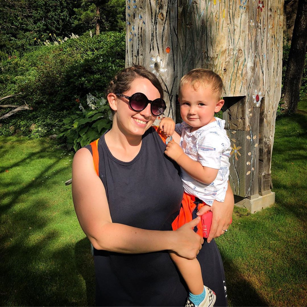 Ashley Norman with her son